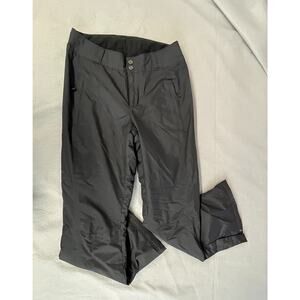 Columbia Snow Pants womens Small Black Lined Ski Outdoor Winter Windbreaker
